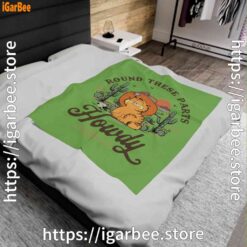 0 california howdy garfield cowboy green blanket