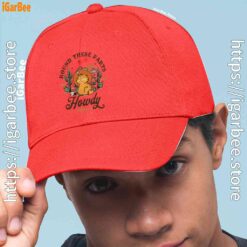0 california howdy garfield cowboy red hat