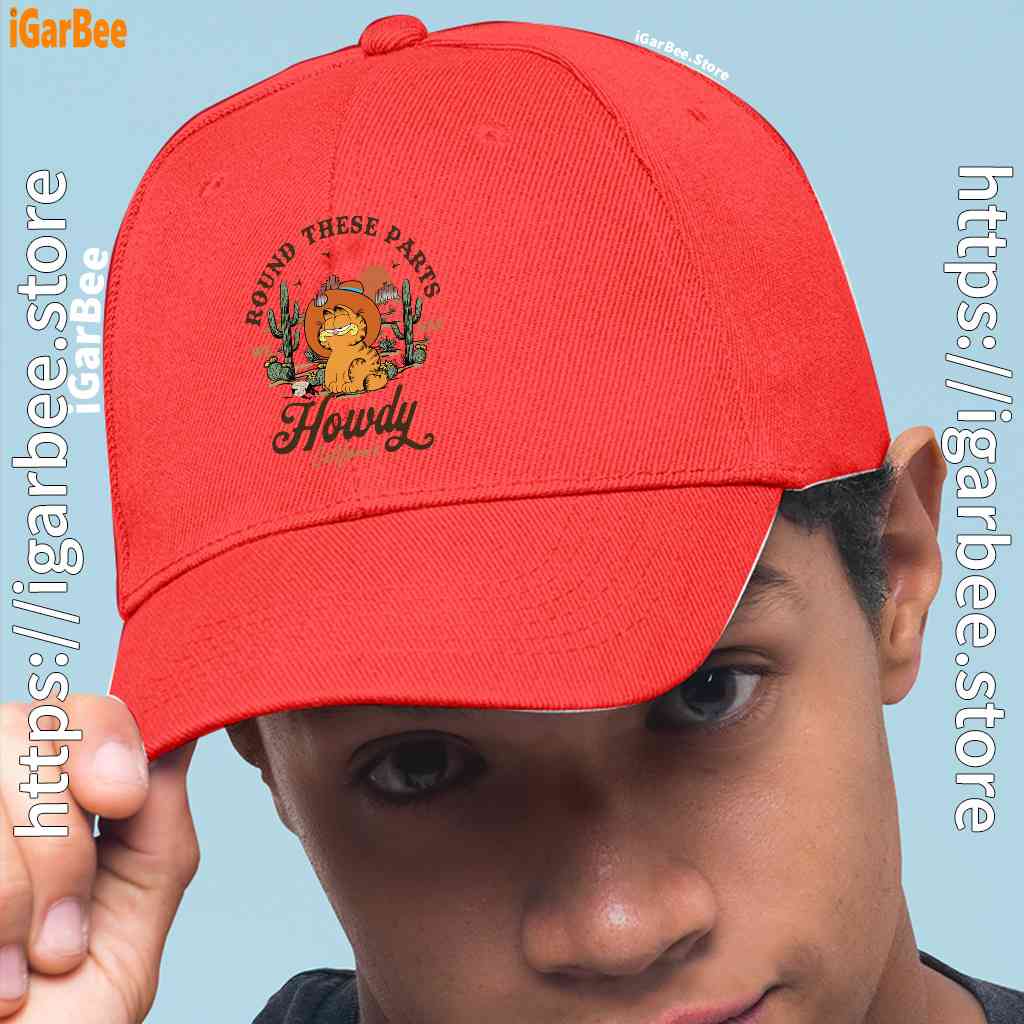 california howdy garfield cowboy red hat california howdy garfield cowboy red hat