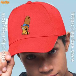 0 cowboy garfield smile on the day red hat