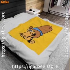 0 cowboy garfield smile on the day yellow blanket