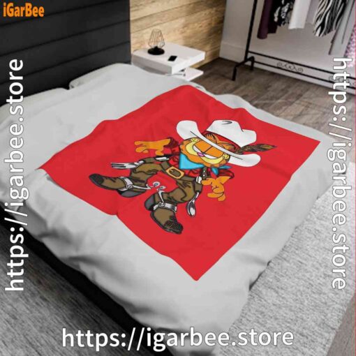 0 cowboy garfield what do need red blanket