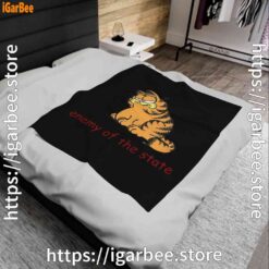 0 enemy of the state garfield black blanket