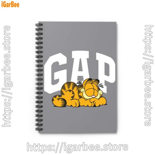 0 gap garfield brown notebook