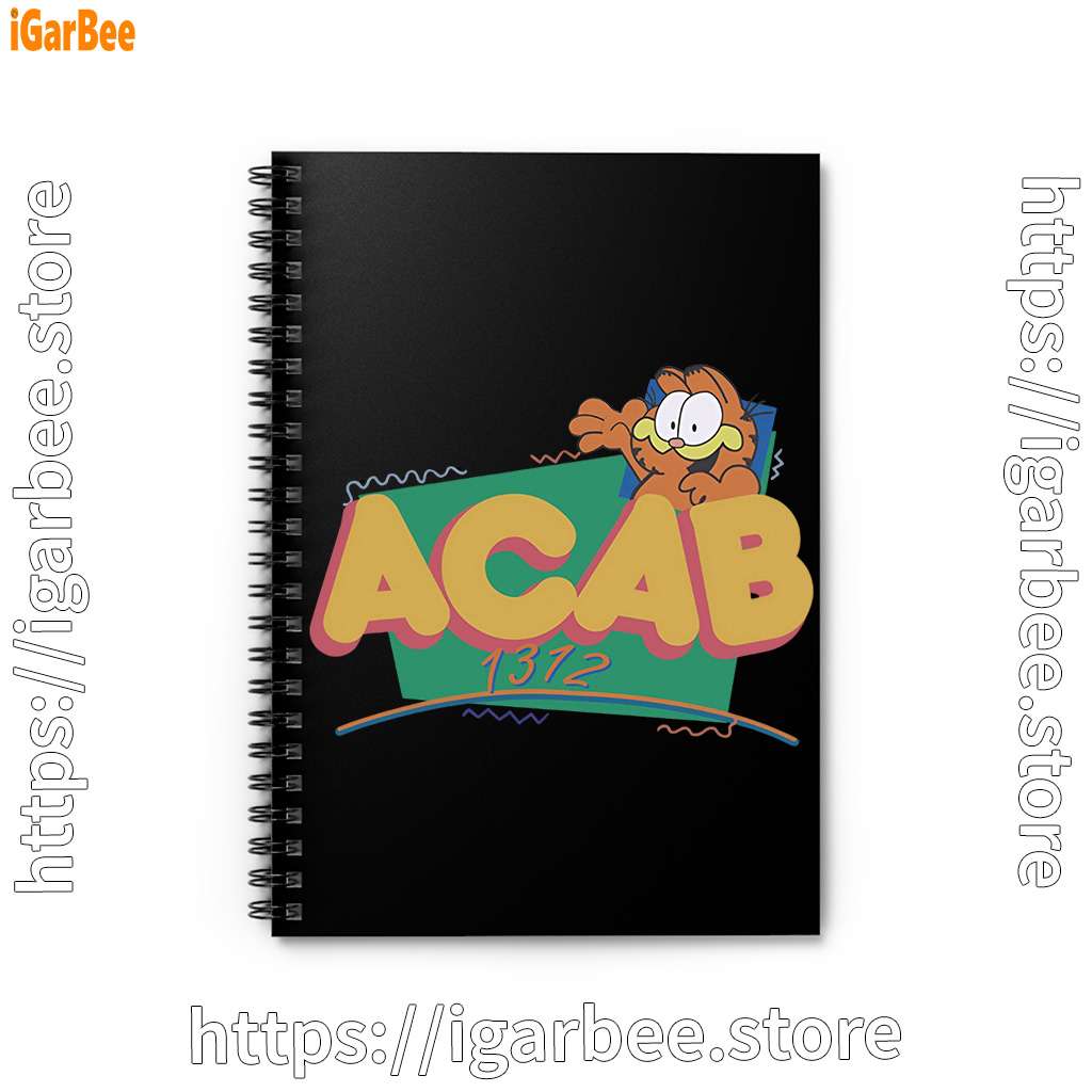 garfield acab black notebook garfield acab black notebook