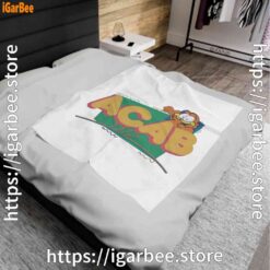 0 garfield acab white blanket
