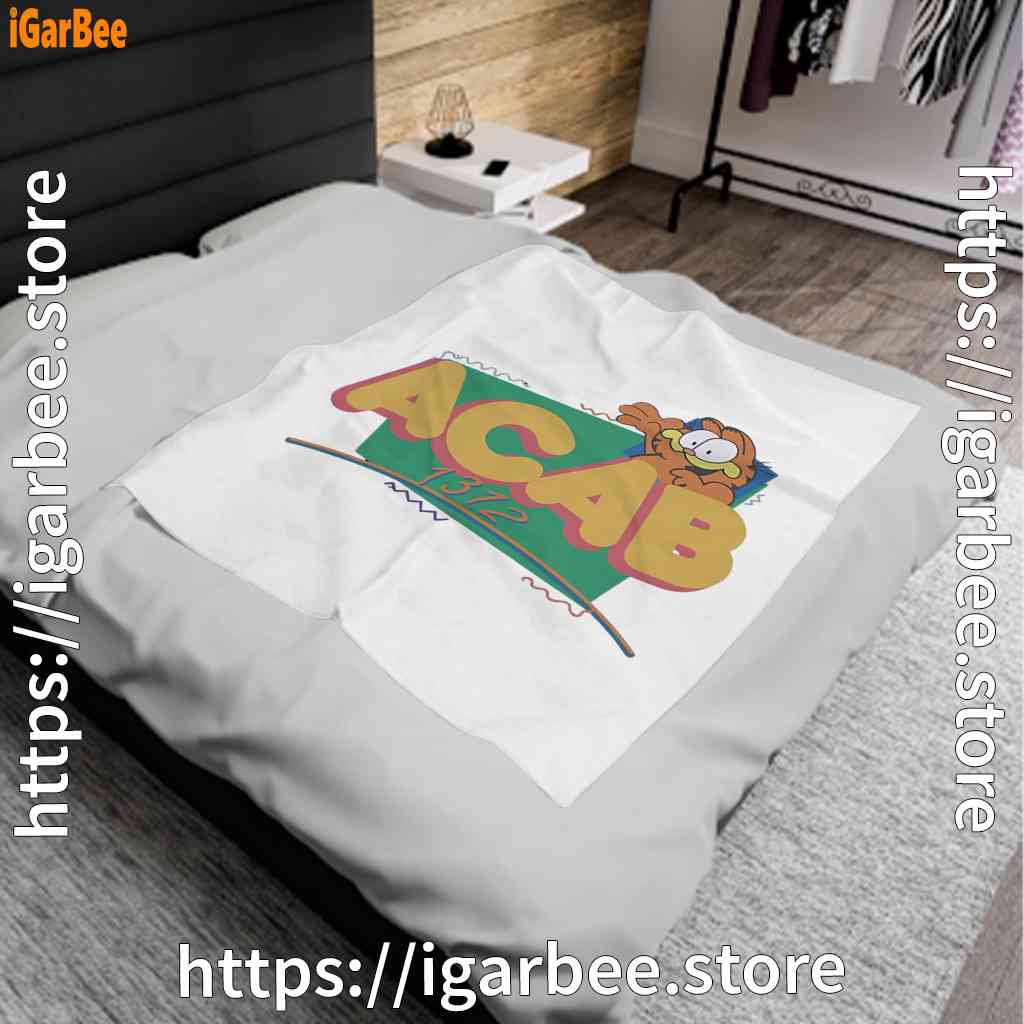 garfield acab white blanket garfield acab white blanket