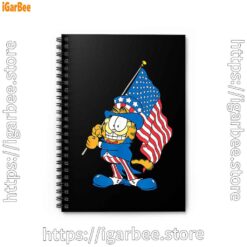 0 garfield black flag black notebook