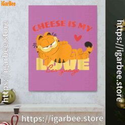 0 garfield cheese is my love lasagna pink canvas