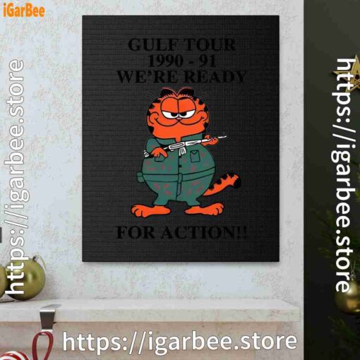 0 garfield gulf war black canvas