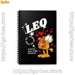 0 garfield leo black notebook