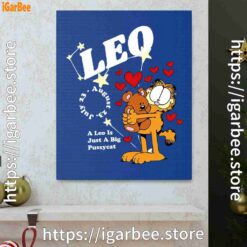 0 garfield leo blue canvas