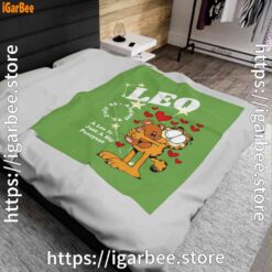 0 garfield leo green blanket