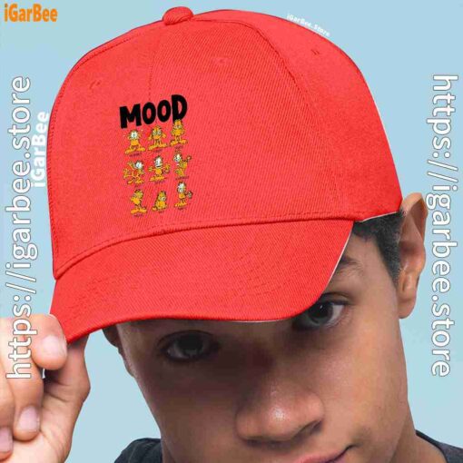 0 garfield mood red hat