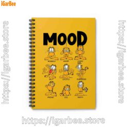 0 garfield mood yellow notebook