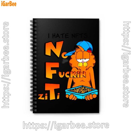 0 garfield nft black notebook
