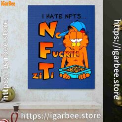 0 garfield nft blue canvas