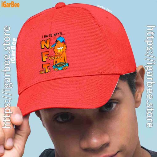 0 garfield nft red hat