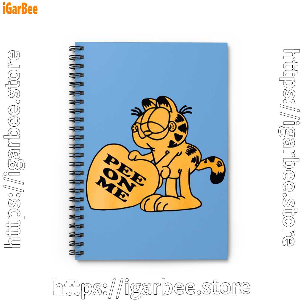 garfield pee on me blue notebook garfield pee on me blue notebook