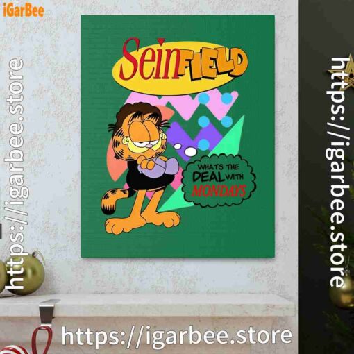 0 garfield seinfeld green canvas