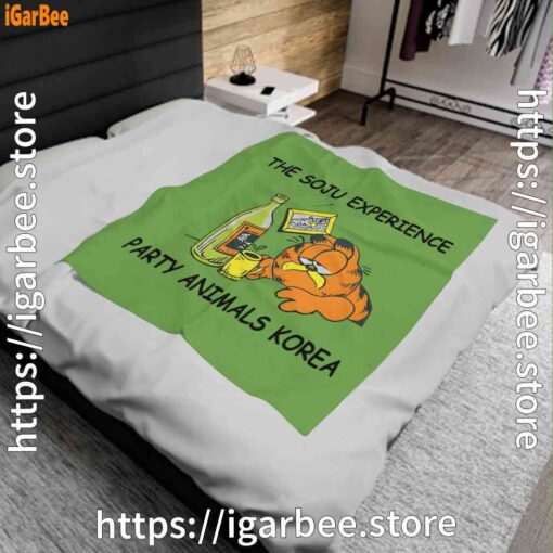 0 garfield soju green blanket