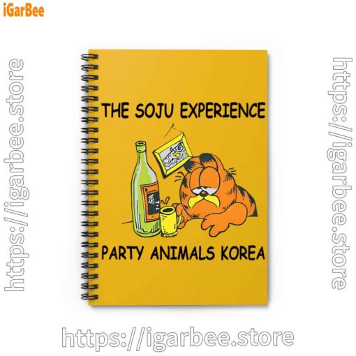 0 garfield soju yellow notebook