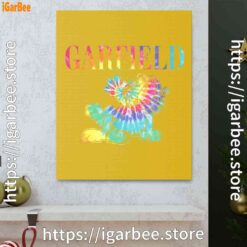 0 garfield tie dye yellow canvas