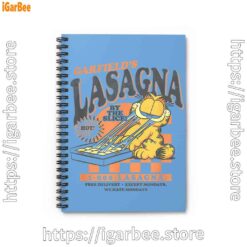 0 garfield vintage the slice garfields lasagna blue notebook