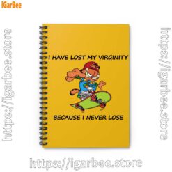 0 garfield virginity yellow notebook