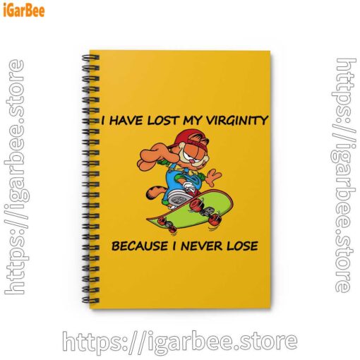 0 garfield virginity yellow notebook