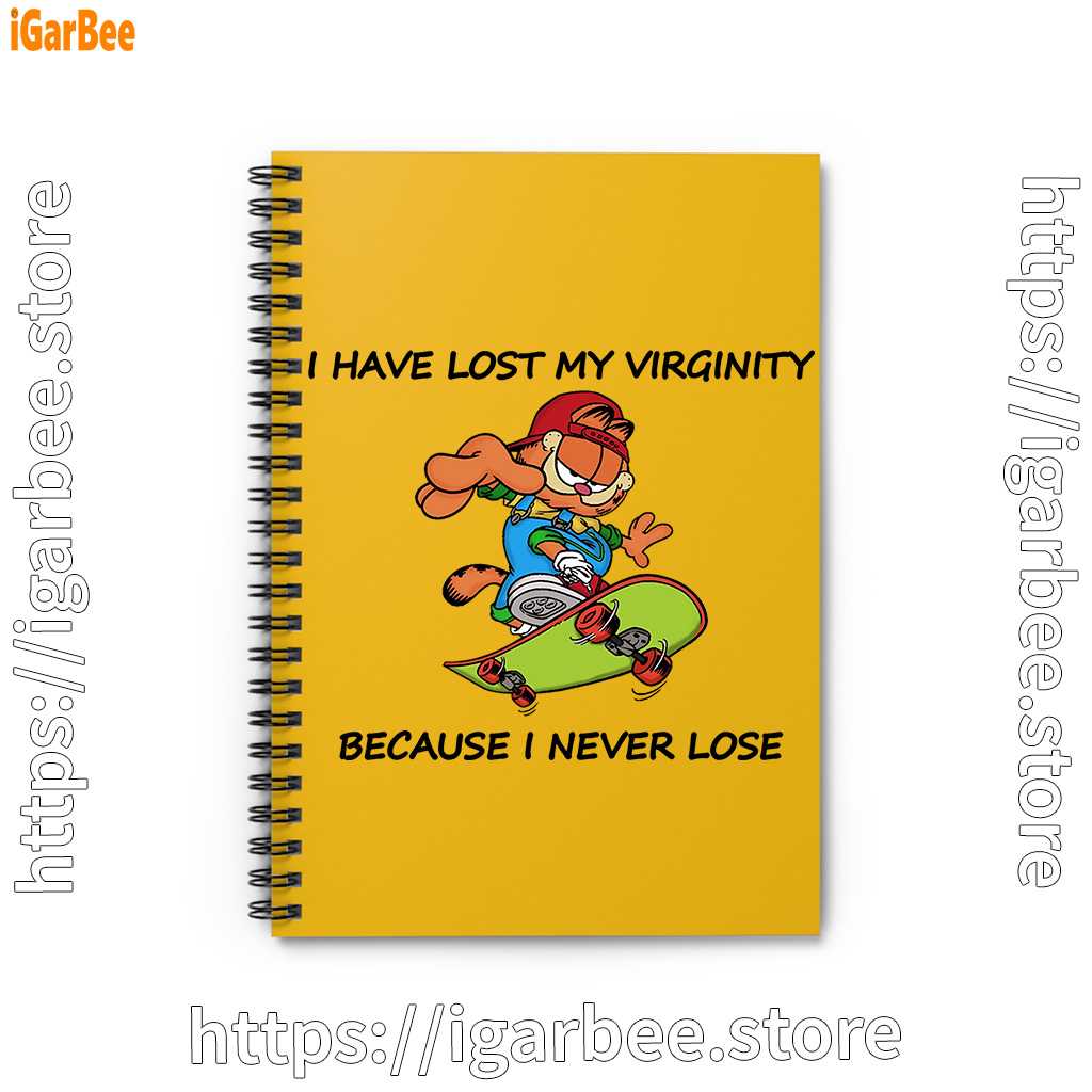 garfield virginity yellow notebook garfield virginity yellow notebook