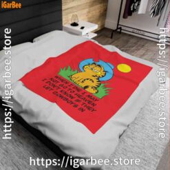 0 garfield when die red blanket