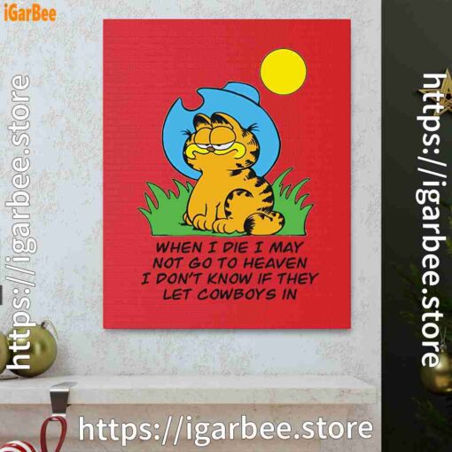 0 garfield when die red canvas