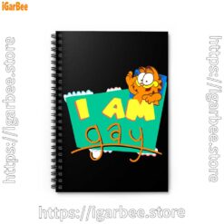 0 gay garfield black notebook