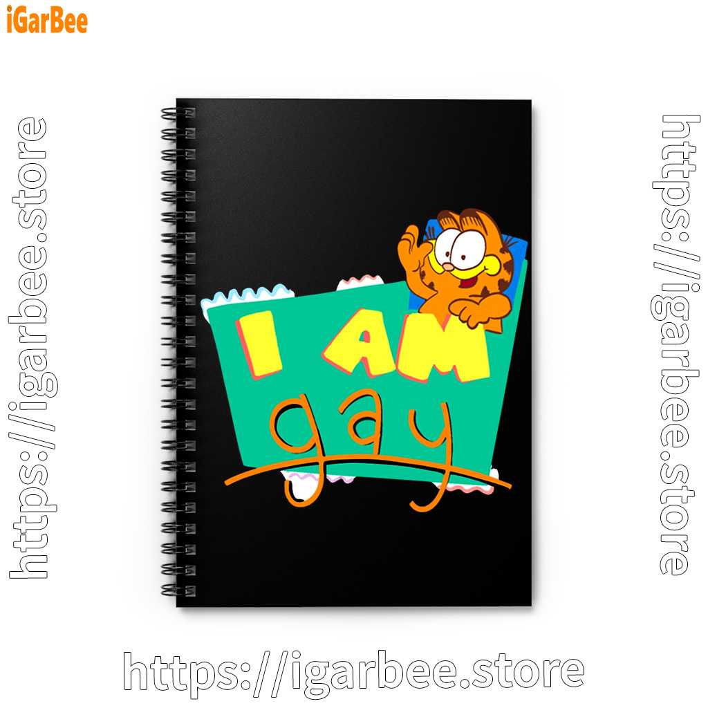 gay garfield black notebook gay garfield black notebook