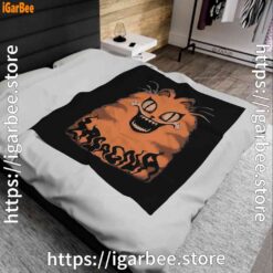 0 hausu garfield black blanket
