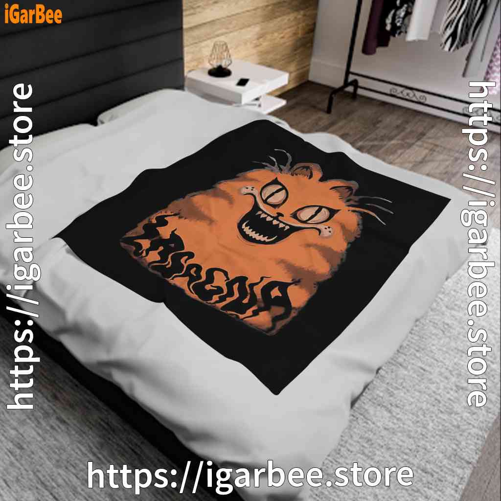 hausu garfield black blanket hausu garfield black blanket
