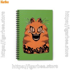 0 hausu garfield green notebook