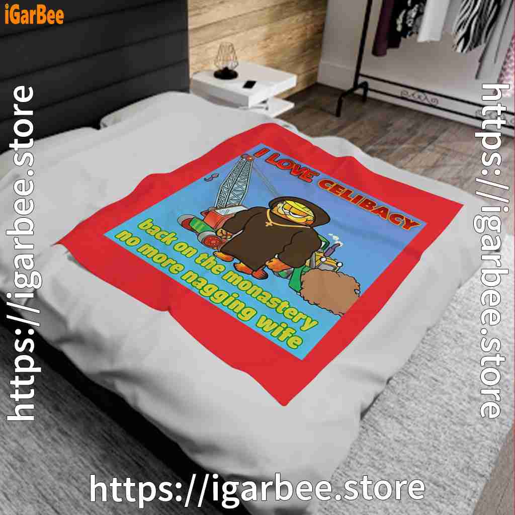 love celibacy garfield red blanket love celibacy garfield red blanket