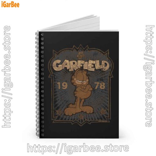 1 1978 garfield black notebook
