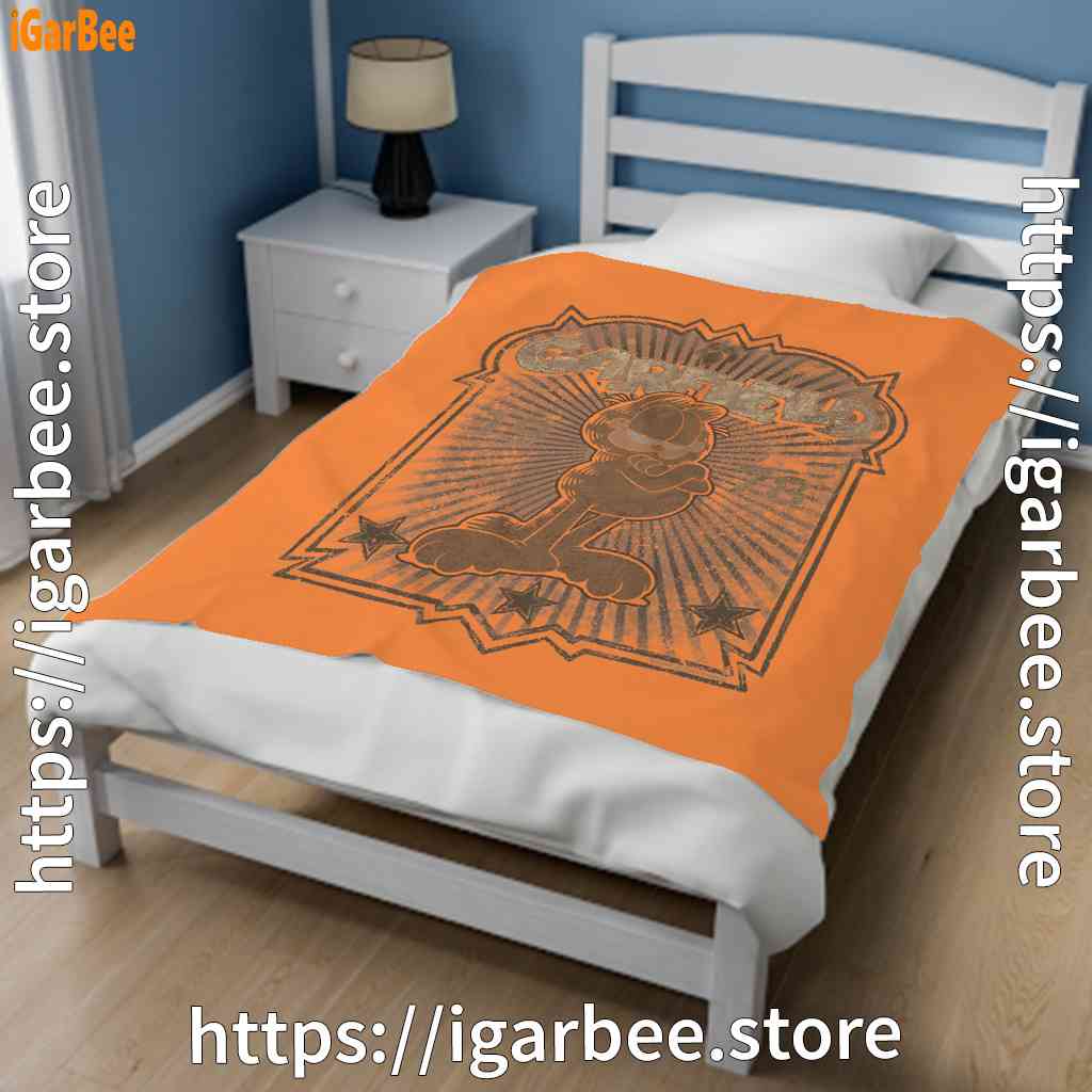 garfield orange blanket garfield orange blanket