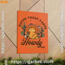 1 california howdy garfield cowboy orange canvas