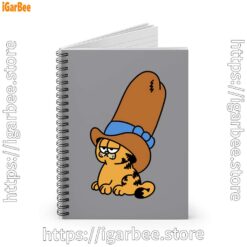1 cowboy garfield smile on the day brown notebook