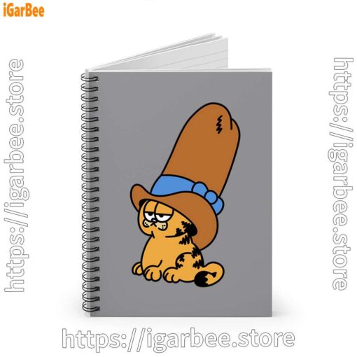 1 cowboy garfield smile on the day brown notebook