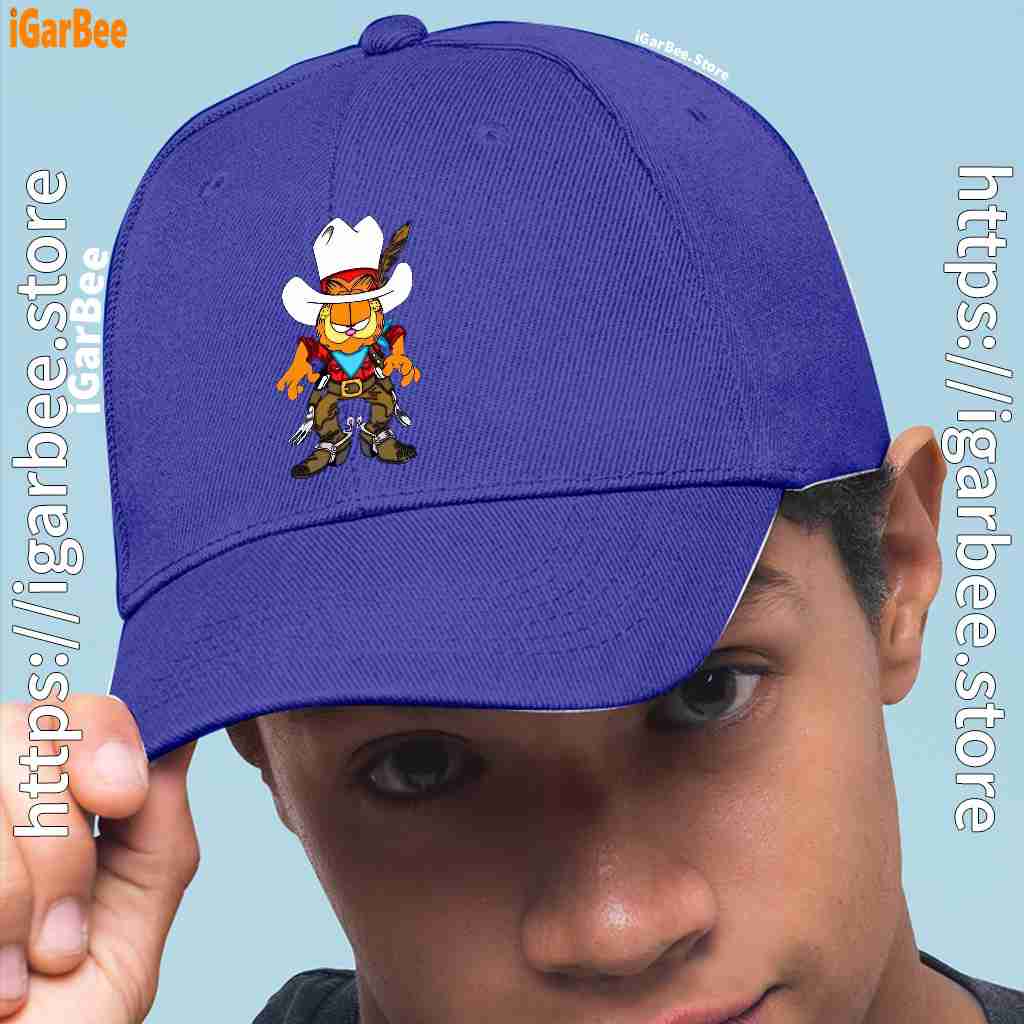 cowboy garfield what do need blue hat men cowboy garfield what do need blue hat men
