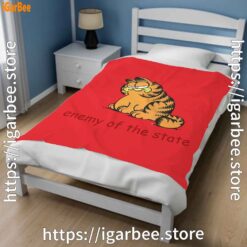 1 enemy of the state garfield red blanket