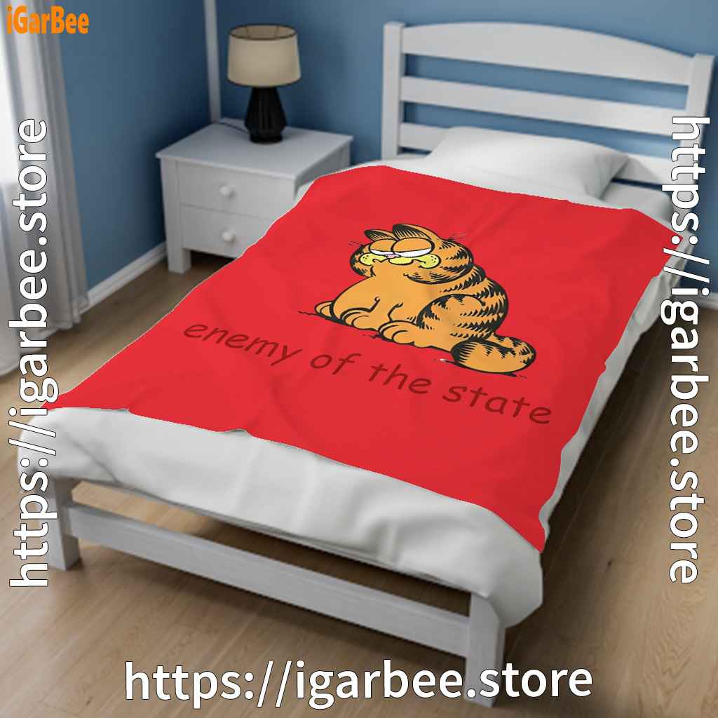 enemy of the state garfield red blanket enemy of the state garfield red blanket