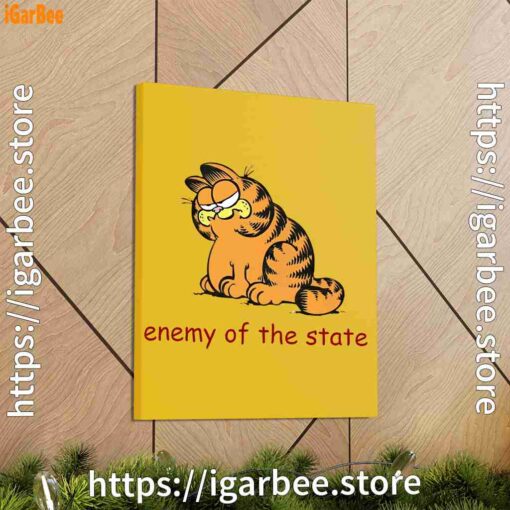 1 enemy of the state garfield yellow canvas
