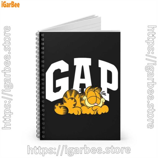 1 gap garfield black notebook