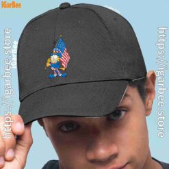 1 garfield black flag black hat